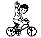 petit gars sur un vélo